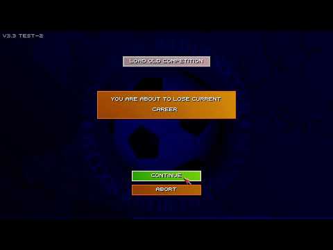 SWOS 2020 - Career mode testing