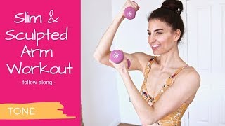 Slim & Sculpted Arm Workout - follow along