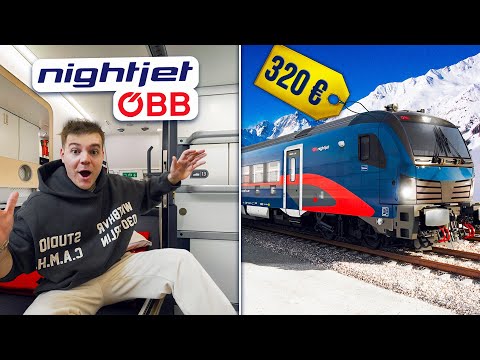 Ich fahre mit dem NEUEN ÖBB Nightjet in den Skiurlaub! (Mini Cabin)