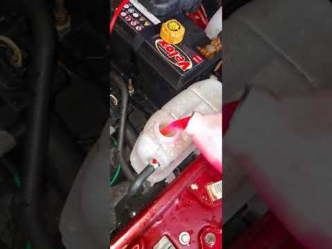 Aplicando Aditivo no Sistema de Arrefecimento Siena 1.0 Fire