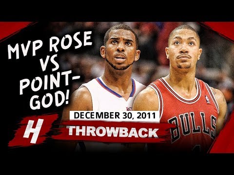 MVP Derrick Rose vs Chris Paul UNREAL PG Duel Highlights 2011.12.30 - MUST WATCH!
