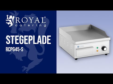 Produktvideo - Stegeplade - 350 x 380 mm - Royal Catering - 2,000 W
