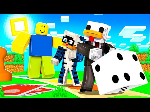 SIAMO ENTRATI NEL GIOCO DA TAVOLO DI ROBLOX SU MINECRAFT