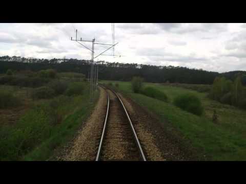 Odcinek Piła Główna - Poznań Główny z tyłu IC Gwarek