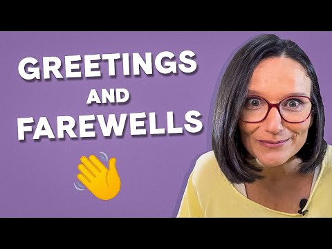 🙋‍♀️ GREETINGS and FAREWELLS in English for KIDS 😊