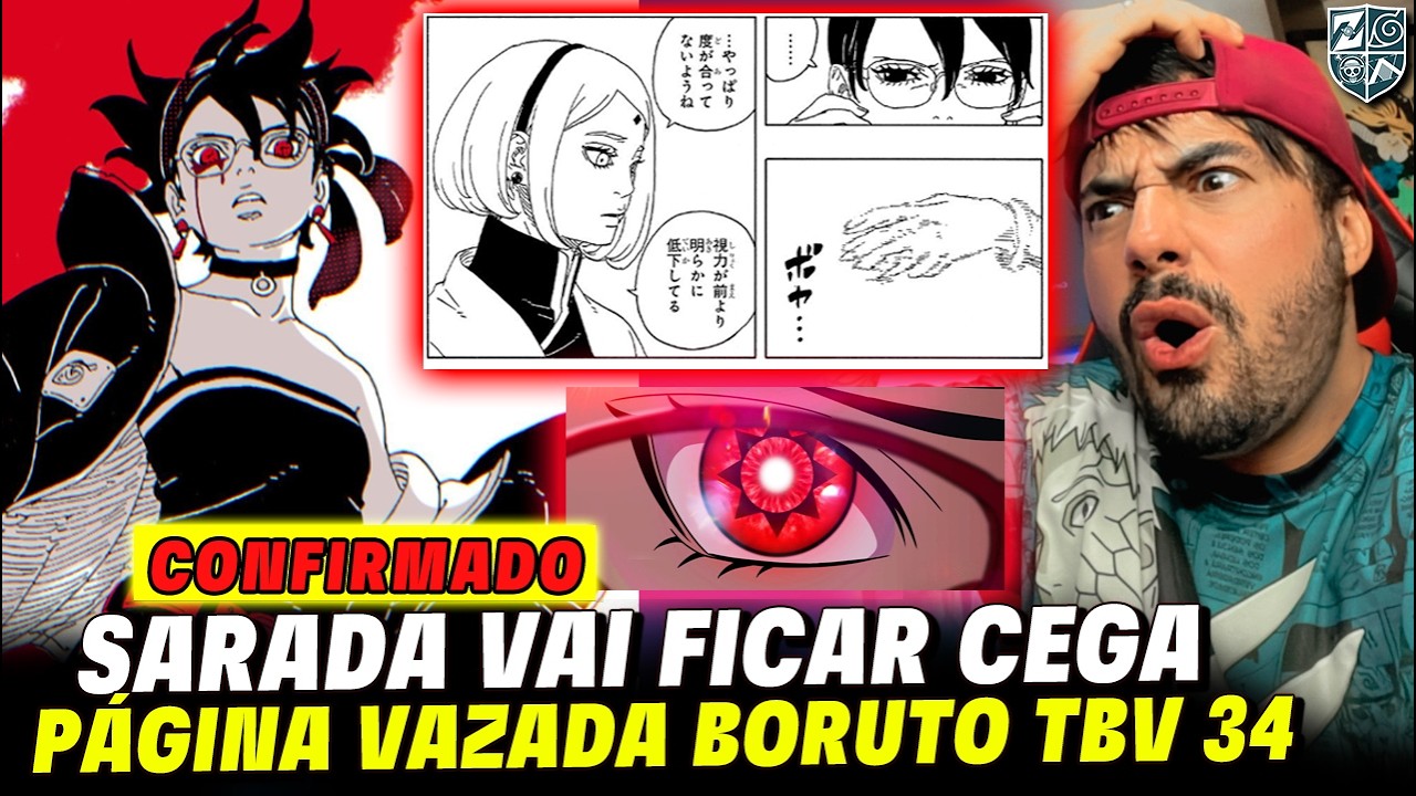 CONFIRMADO!!! SARADA VAI FICAR CEGA! - PÁGINA VAZADA BORUTO TBV 34