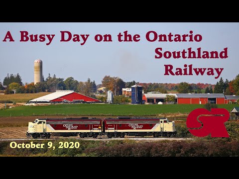A Busy Day on the Ontario Southland Railway - October 9, 2020