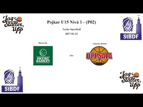 Skuru Basket (P02) mot KFUM Uppsala Basket - 2017-01-22