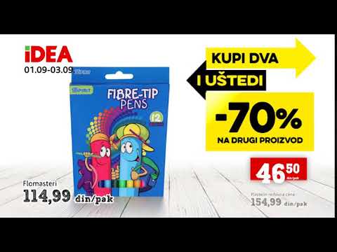 IDEA: Kupi 2 i uštedi -70% na drugi proizvod
