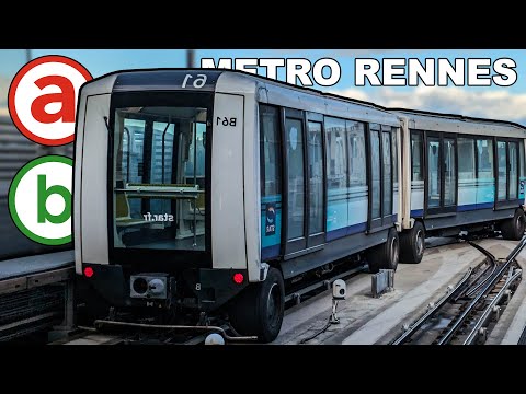 🇫🇷 Rennes Metro - All the Lines (Line A & B) (2024) [4K]