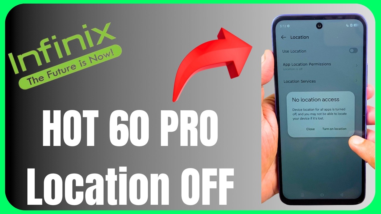 infinx hot 60i location off setting