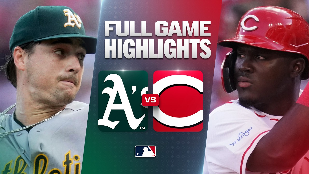 8월5일 애슬레틱스 신시내티 MLB 하이라이트