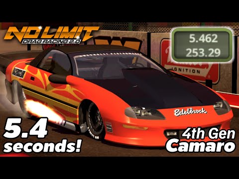 5.4 Seconds Catfish Camaro Tune - Fastest 4th Gen Camaro Tune! | No Limit Drag Racing 2.0