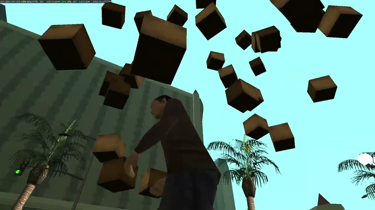 Physics demo of 3DAndreas on open.mp