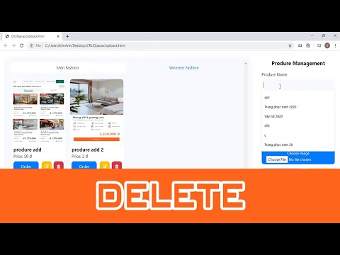 Javascript Crud Tutorial Create Read Update Delete Update
