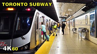Toronto Subway Station Tour &amp; Ride - St Clair to Summerhill [4K]