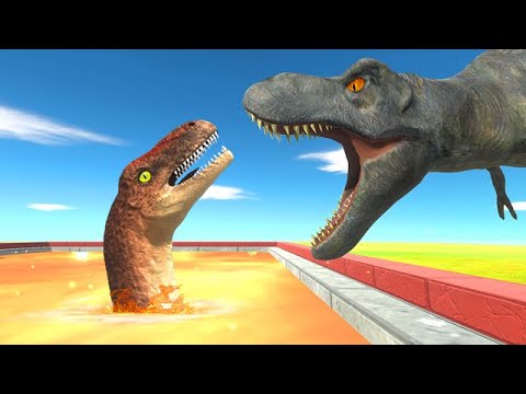 Kong Punch Into Lava or Dinosaurs Cage - Animal Revolt Battle Simulator