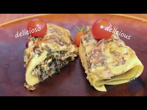 Canelones de algas - Seaweed canneloni