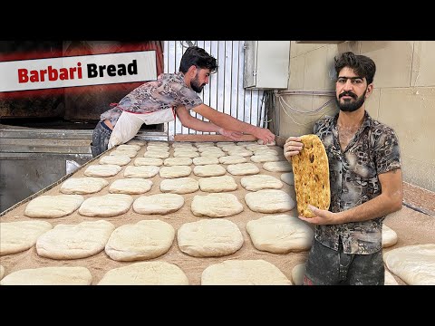 Baking Excellence barbari bread in the Heart of Iran 🔥