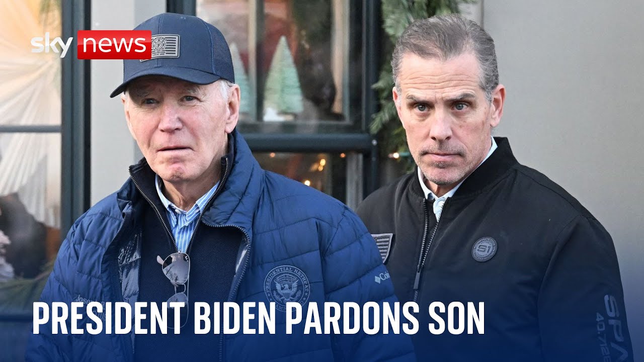 President Biden issues pardon for son Hunter, claiming he was 'unfairly prosecuted'