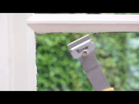 Part of a video titled Removing Paint From Glass/Windows - YouTube