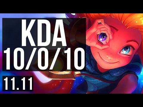 ZOE vs LUCIAN (MID) | 10/0/10, Legendary, 300+ games | KR Challenger | v11.11