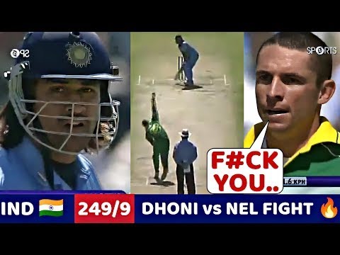 DHONI VS  Andre Nel Fight in 2005 ODI _ INDIA VS SOUTH AFRICA Highlights_ Most SHOCKING Match 🔥😱