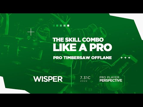 TIMBERSAW DOTA 2 PRO OFFLANE "WHISPER" PLAYER PERSECTIVE 7.31C - NO COMMENTARY