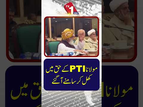 مولانا فضل الرحمان کھل کر پی ٹی آئی کی حمایت میں سامنے آ گئے۔