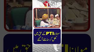 مولانا فضل الرحمان کھل کر پی ٹی آئی کی حمایت میں سامنے آ گئے۔