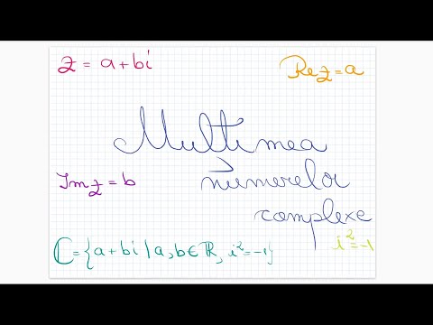 Numere complexe - Clasa a X-a