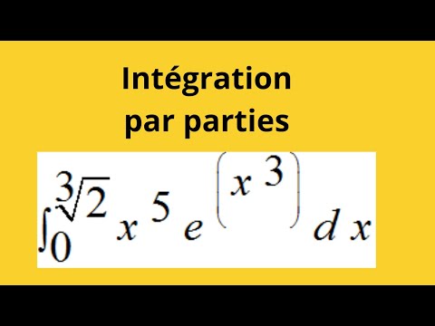 Très bon exemple de l'intégration par parties