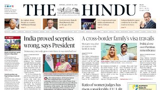 15 August 2022 | The Hindu Newspaper Analysis | Current affairs 2022 #UPSC #IAS #Todays The Hindu