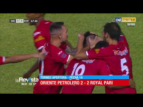 Cerrando la fecha 14 Oriente Petrolero y Royal Pari igualaron a dos goles en el Estadio Tahuichi