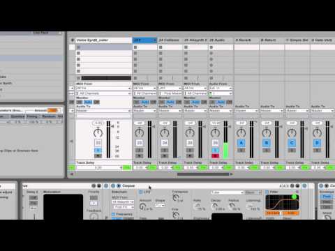 Using Corpus Effect with Side Chaining in Ableton Live