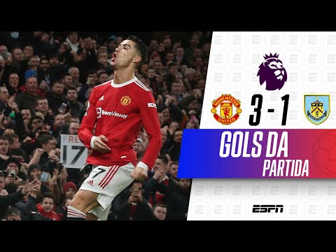 Gols e lances de Manchester United x Burnley