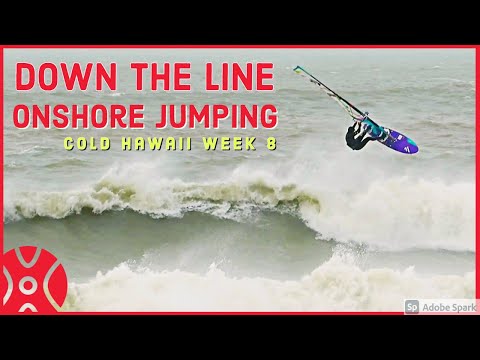 Down the line & ONshore Jumping, Windsurf Video from Cold Hawaii Denmark, 2021 log week 8. MAX 360