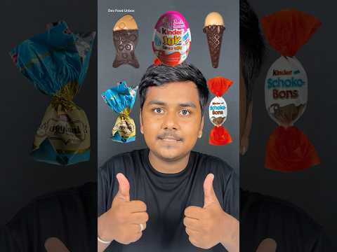 ASMR Kinder Joy and Candy Eating 🍬 || Chocolate Eating Challenge #shorts #asmr #yummy