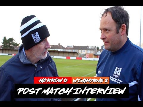 Post Match Interview: Harrow Borough 0-2 Wimborne Town