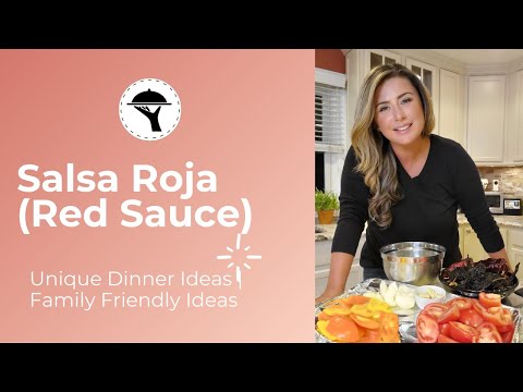Salsa Roja | Salsa for Enchiladas | Mexican Inspired Dinner Ideas