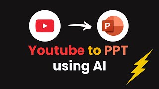 YouTube to PPT Converter Online | Convert YouTube Video to Presentation Using AI