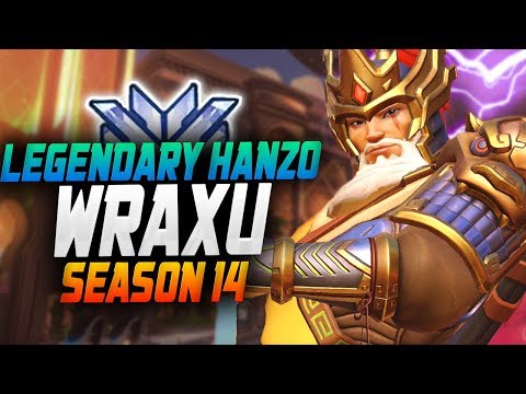 Wraxu INANSE HANZO! 45 ELIMS! [ OVERWATCH SEASON 14 TOP 500 ]