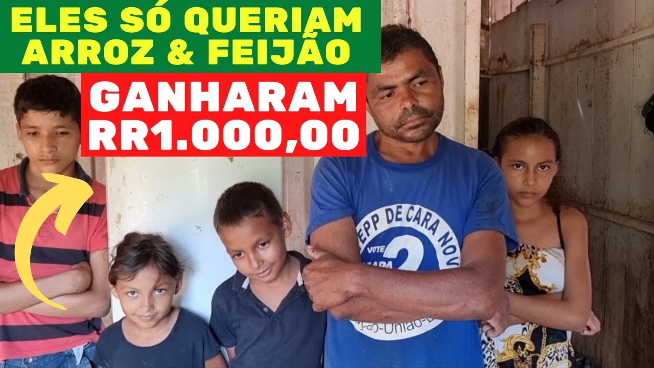 TENTE NÃO CHORAR/ ELES FIZERAM R$1.000 EM COMPRAS! VEJA O PAI QUE FOI ABAND0NAD0 COM 4 FILHOS