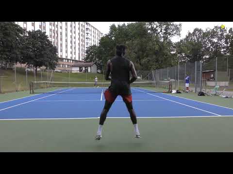 Elias Ymer & Mikael Ymer practice in Stockholm before US Open, (4K) Court Level