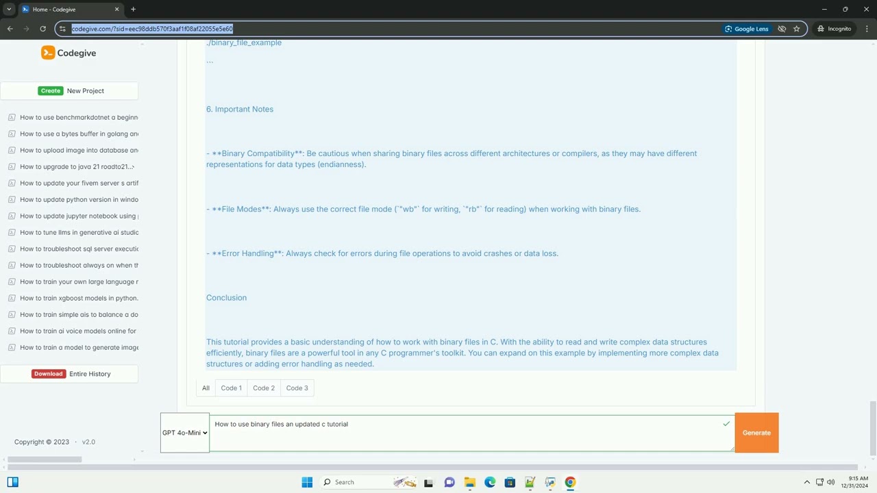 how to use binary files an updated c tutorial