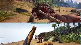 ARK: Survival Evolved　アーク二人プレイ２　亀との壮絶な戦いそして仲間の裏切り