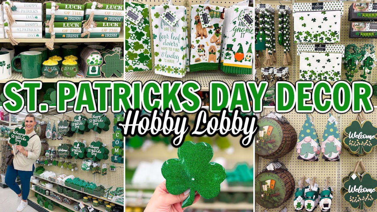 LUCKY FINDS! ☘️ Hobby Lobby St. Patrick's Day Decor 2025 + Decorating Ideas 🌈