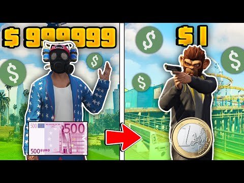 RAPINA 999999€ contro RAPINA 1€ - GTA 5 W/ Mark, Two Players One Console