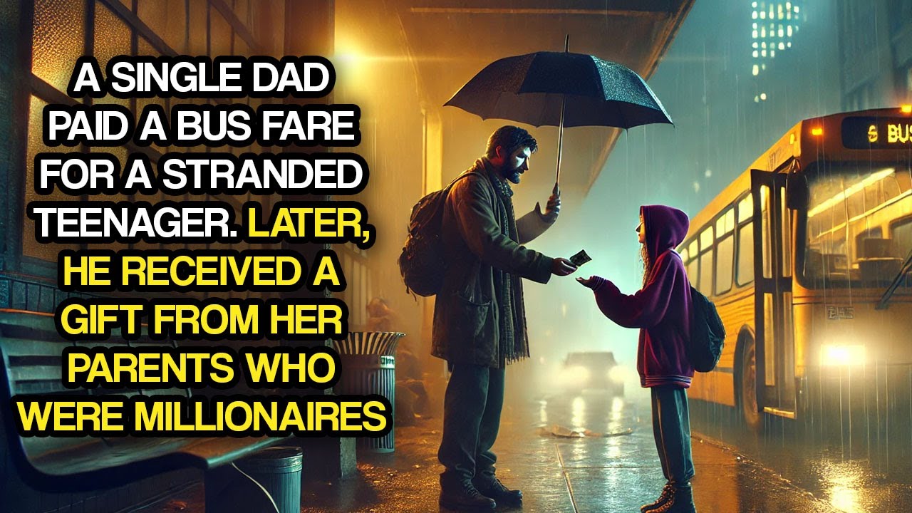 A Single Dad Paid a Bus Fare for a Stranded Teenager. Later, He Received A Gift From Her Parents