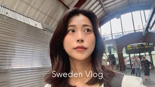 vlog. スウェーデンにきた。韓国デイリーメイク、APLBスキンケアも紹介